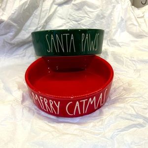 Rae Dunn Christmas Cat Bowls